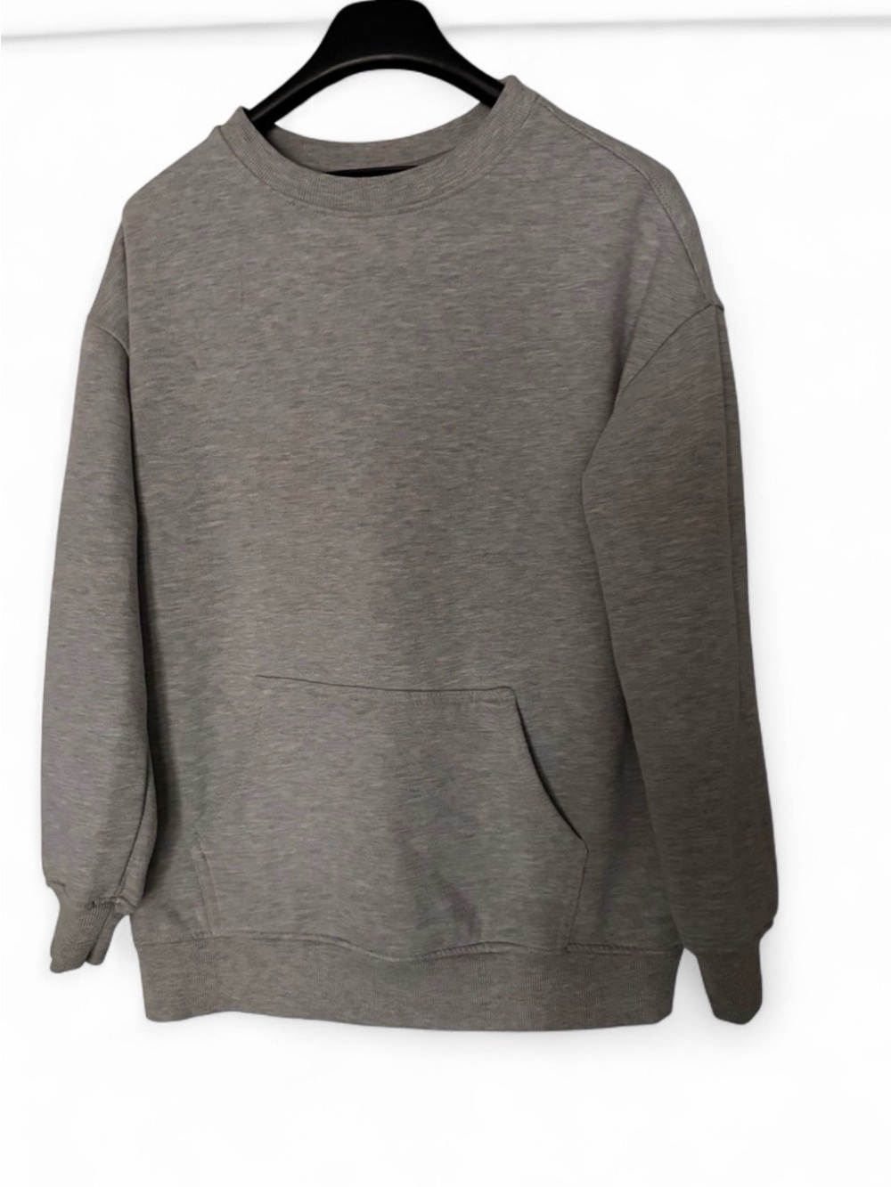 Danskin Men's Heather Grey Crewneck Sweatshirt with Pocket